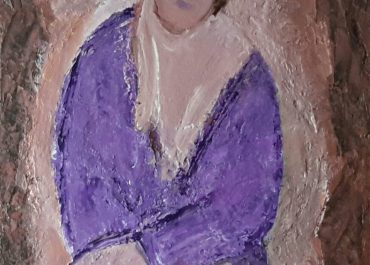 Portrait in purple 65x50